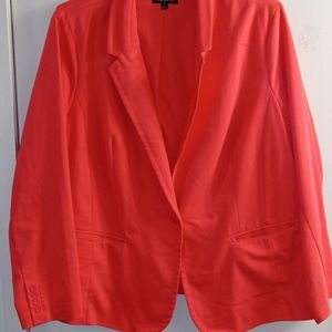 Lane Bryant Orange Lapel Blazer Size 28